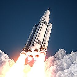 Rakete bringt Erdnuss auf den Mond
